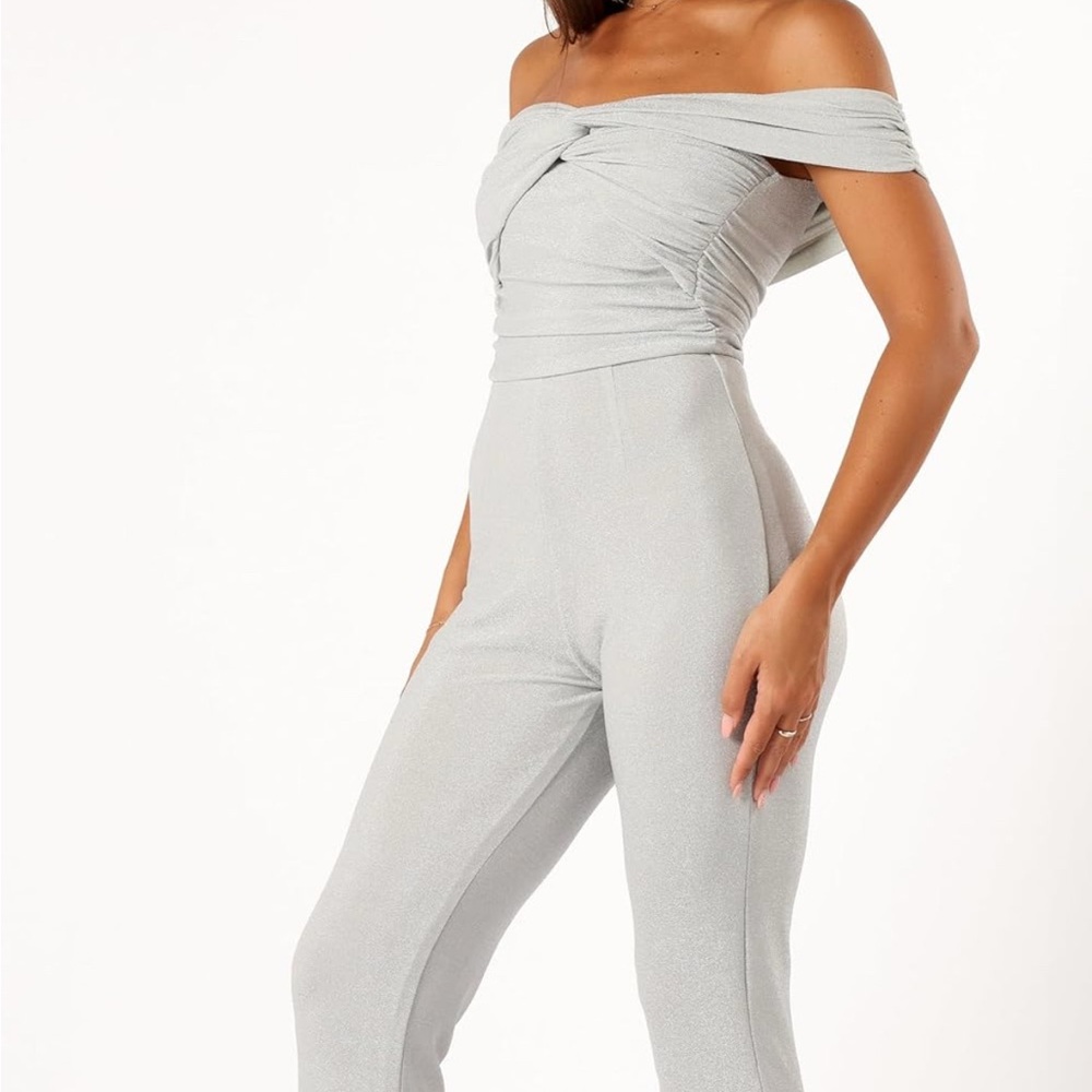 NWT-Petal & Pup womens Sharnie Off Shoulder Jumpsuit-XL -XS - Picture 2 of 6